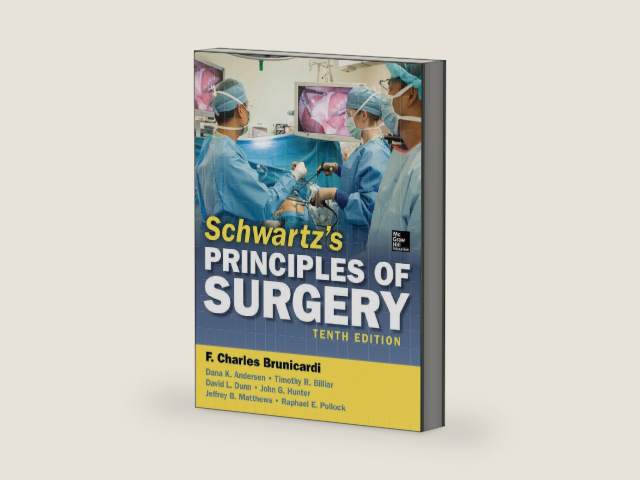Schwartz's Principles of Surgery, 10th edition (DVD Included) by F. Brunicardi | barcode:9780071796750 | source:'9780071796750-right-three-quarter.jpg
