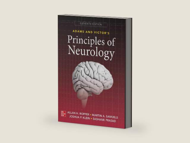 Adams and Victor's Principles of Neurology 11th Edition by Allan H. Ropper | barcode:9780071842617 | source:'9780071842617-right-three-quarter.jpg