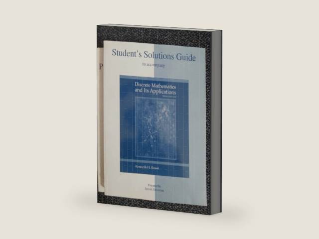 Student's Solutions Guide to accompany Discrete Mathematics and Its Applications by Kenneth Rosen | barcode:9780073107790 | source:'9780073107790-right-three-quarter.jpg