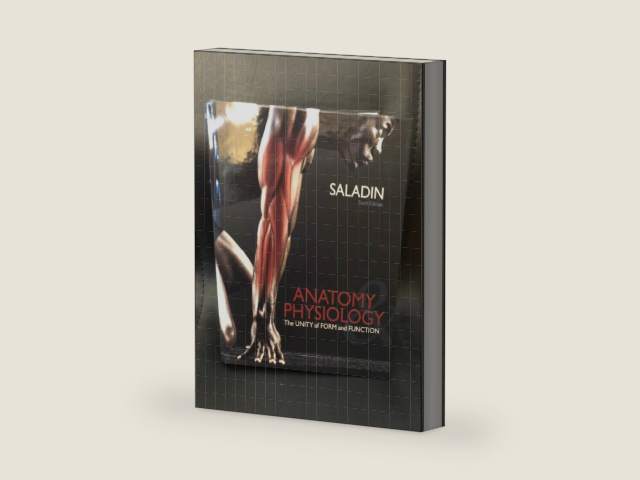 Anatomy and Physiology: The Unity of Form and Function by Kenneth Saladin | barcode:9780073378251 | source:'9780073378251-right-three-quarter.jpg