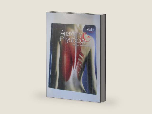 Anatomy & Physiology: A Unity of Form and Function by Kenneth Saladin | barcode:9780077361358 | source:'9780077361358-right-three-quarter.jpg
