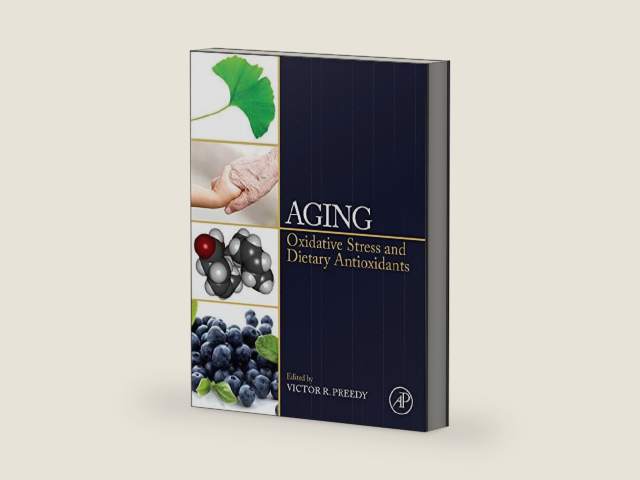 Aging: Oxidative Stress and Dietary Antioxidants by Victor R. Preedy BSc, PhD, DSc, FRSB, FRSPH, FRCPath, FRSC | barcode:9780124055230 | source:'9780124055230-right-three-quarter.jpg