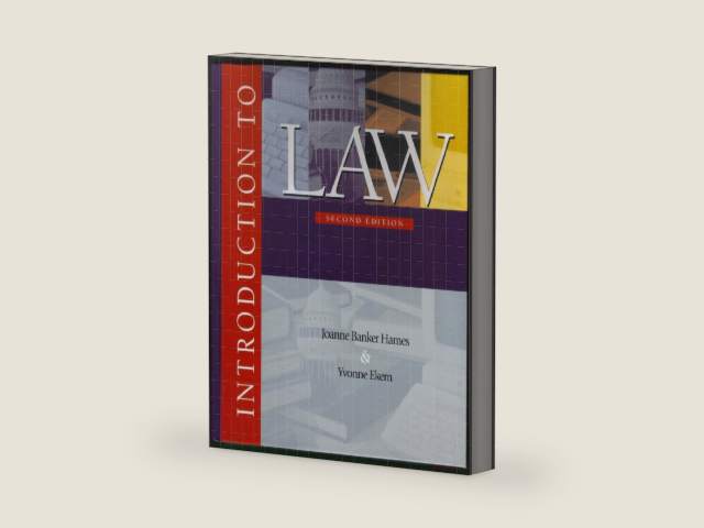 Introduction to Law (2nd Edition) by Joanne Banker Hames | barcode:9780130138293 | source:'9780130138293-right-three-quarter.jpg