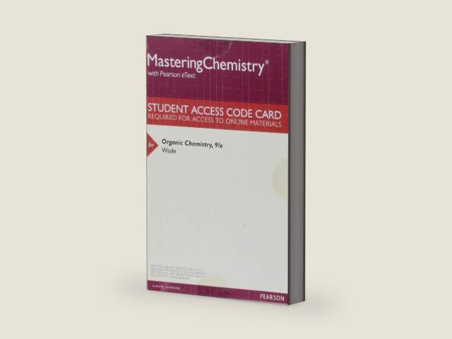 MasteringChemistry with Pearson eText - Valuepack Access Card - for Organic Chemistry by Leroy G. Wade | barcode:9780134161600 | source:'9780134161600-right-three-quarter.jpg