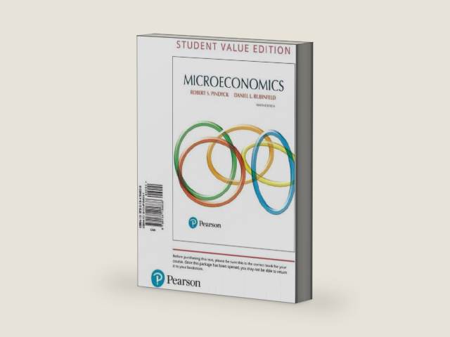 Microeconomics by Robert Pindyck | barcode:9780134184838 | source:'9780134184838-right-three-quarter.jpg