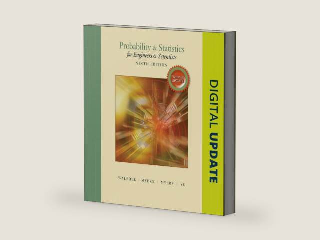 Probability & Statistics for Engineers & Scientists, MyLab Statistics Update with MyLab Statistics plus Pearson eText -- Access Card Package by Ronald Walpole | barcode:9780134468914 | source:'9780134468914-right-three-quarter.jpg