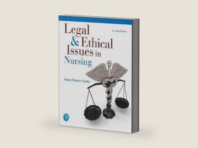 Pearson eText Legal & Ethical Issues in Nursing -- Instant Access (7th Edition) by Ginny Wacker Guido | barcode:9780134701233 | source:'9780134701233-right-three-quarter.jpg