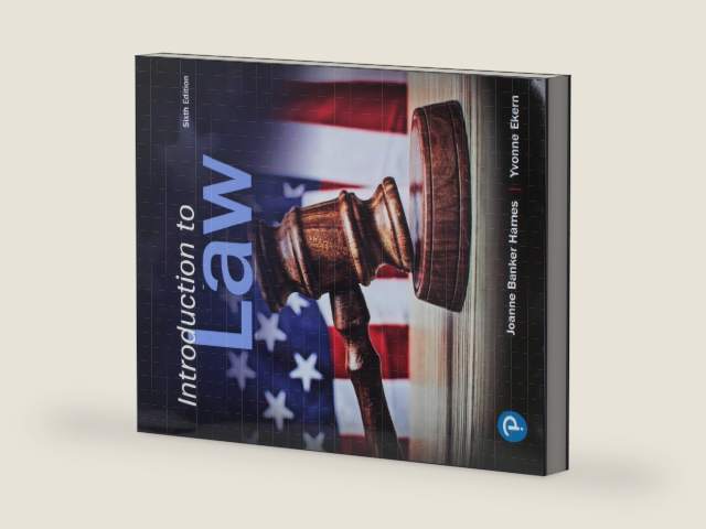 Introduction to Law by Joanne Hames | barcode:9780134868240 | source:'9780134868240-right-three-quarter.jpg