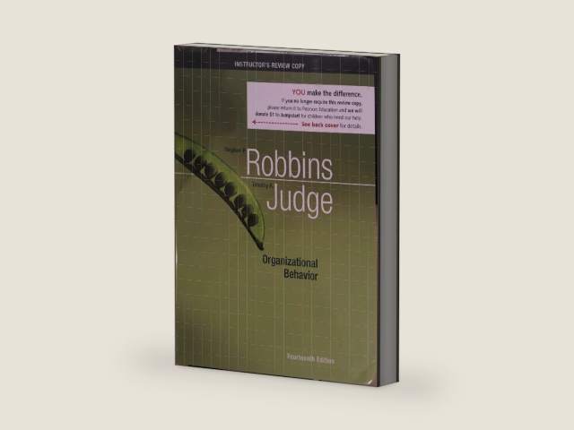 Organizational Behavior by Robbins & Judge | barcode:9780136124382 | source:'9780136124382-right-three-quarter.jpg