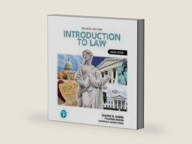 Introduction to Law, 7th [Rental Edition] by JoAnne B. Hames | barcode:9780138197957 | source:'9780138197957-right-three-quarter.jpg