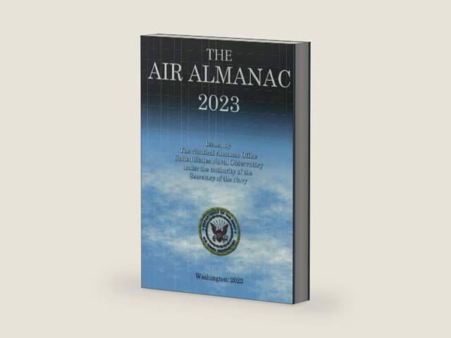 Air Almanac: 2023 (Air Almanac (CD-ROM)) by Government Publications Office | barcode:9780160952234 | source:'9780160952234-right-three-quarter.jpg