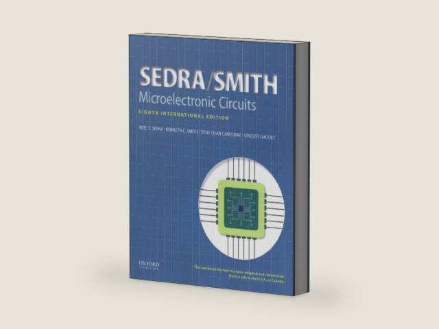 Microelectronic Circuits (The Oxford Series in Electrical and Computer Engineering) by Adel S. Sedra | barcode:9780190853501 | source:'9780190853501-right-three-quarter.jpg