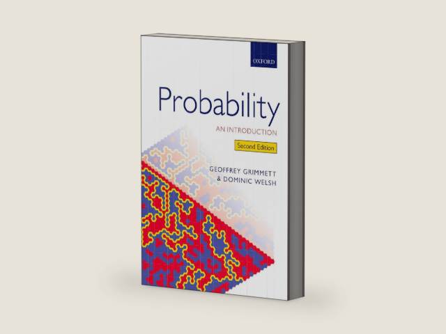 Probability: An Introduction by Geoffrey Grimmett | barcode:9780191019937 | source:'9780191019937-right-three-quarter.jpg