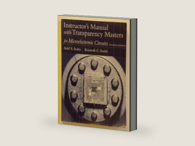 Instructor's Manual with Transparency Masters for Microelectronic Circuits, Fourth Edition by Adel S. Sedra | barcode:9780195117691 | source:'9780195117691-right-three-quarter.jpg
