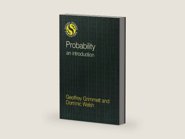 Probability: An Introduction by Geoffrey Grimmett | barcode:9780198532729 | source:'9780198532729-right-three-quarter.jpg