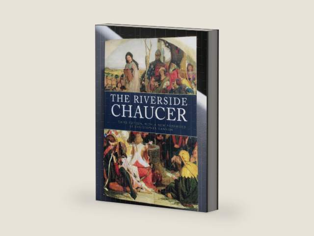 The Riverside Chaucer by Geoffrey Chaucer | barcode:9780199552092 | source:'9780199552092-right-three-quarter.jpg