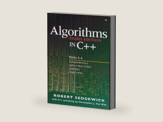 Algorithms in C++, Parts 1-4: Fundamentals, Data Structure, Sorting, Searching, Third Edition by Robert Sedgewick | barcode:9780201350883 | source:'9780201350883-right-three-quarter.jpg