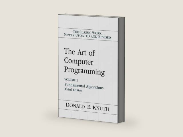 The Art of Computer Programming, Vol. 1: Fundamental Algorithms, 3rd Edition by Donald Knuth | barcode:9780201896831 | source:'9780201896831-right-three-quarter.jpg