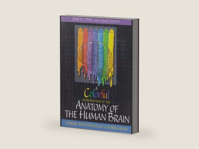 A Colorful Introduction to the Anatomy of the Human Brain: A Brain and Psychology Coloring Book by John P.J. Pinel | barcode:9780205162994 | source:'9780205162994-right-three-quarter.jpg