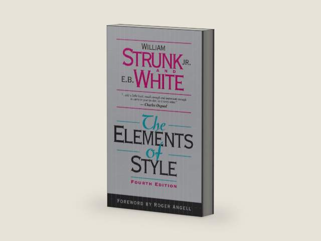 The Elements of Style (4th Edition) by William Strunk | barcode:9780205313426 | source:'9780205313426-right-three-quarter.jpg