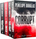 Devil's Night Series By Penelope Douglas 4 Books Collection Set (Corrupt, Hideaway, Kill Switch & Nightfall) by Penelope Douglas | barcode:9780225303476 | source:'9780225303476.jpg