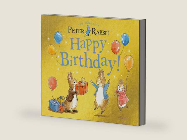 Happy Birthday!: A Peter Rabbit Tale by Beatrix Potter | barcode:9780241327883 | source:'9780241327883-right-three-quarter.jpg
