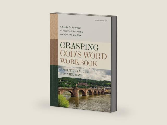 Grasping God's Word Workbook, Fourth Edition: A Hands-On Approach to Reading, Interpreting, and Applying the Bible by J. Scott Duvall | barcode:9780310109204 | source:'9780310109204-right-three-quarter.jpg
