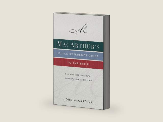 MacArthur's Quick Reference Guide to the Bible: A Book-By-Book Overview of Essential Bible Information by John F. MacArthur | barcode:9780310132646 | source:'9780310132646-right-three-quarter.jpg
