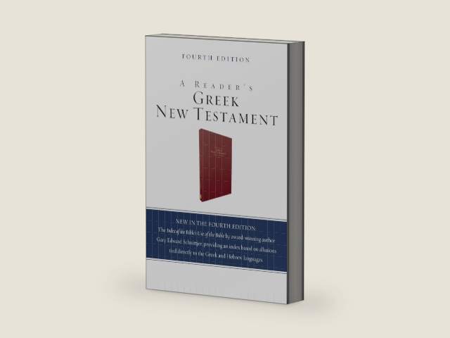 A Reader's Greek New Testament: Fourth Edition by Richard J. Goodrich | barcode:9780310180449 | source:'9780310180449-right-three-quarter.jpg