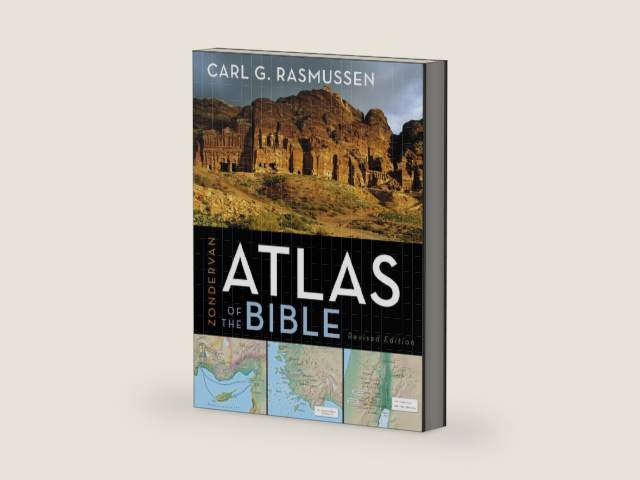 Zondervan Atlas of the Bible: Revised Edition, Full-Color Maps, Photos, Graphics, and More by Carl G. Rasmussen | barcode:9780310270508 | source:'9780310270508-right-three-quarter.jpg