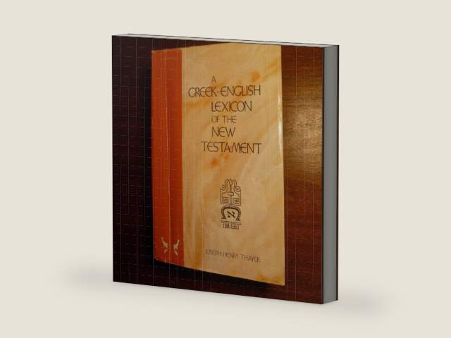 Greek-English Lexicon of the New Testament by Carl Ludwig Wilibald Grimm Joseph H Thayer | barcode:9780310368502 | source:'9780310368502-right-three-quarter.jpg
