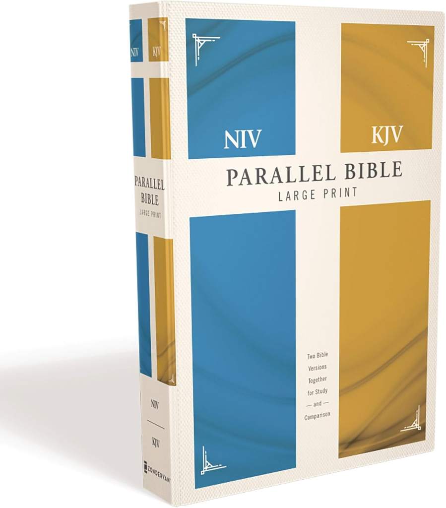 NIV, KJV, Parallel Bible, Large Print, Hardcover: God's Unchanging Word Across the Centuries by Zondervan | barcode:9780310436898 | source:'9780310436898.jpg