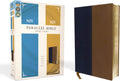 NIV, KJV, Parallel Bible, Large Print, Leathersoft, Navy/Tan: The World's Two Most Popular Bible Translations Together by Zondervan | barcode:9780310439349 | source:'9780310439349.jpg