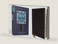 NIV Study Bible, Fully Revised Edition (Study Deeply. Believe Wholeheartedly.), Bonded Leather, Black, Red Letter, Thumb Indexed, Comfort Print by Zondervan | barcode:9780310448983 | source:'9780310448983-right-three-quarter.jpg