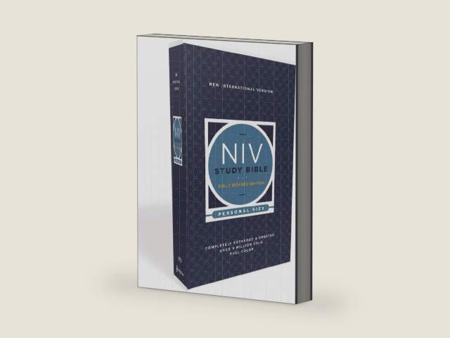 NIV Study Bible, Fully Revised Edition (Study Deeply. Believe Wholeheartedly.), Personal Size, Paperback, Red Letter, Comfort Print by Zondervan | barcode:9780310449096 | source:'9780310449096-right-three-quarter.jpg
