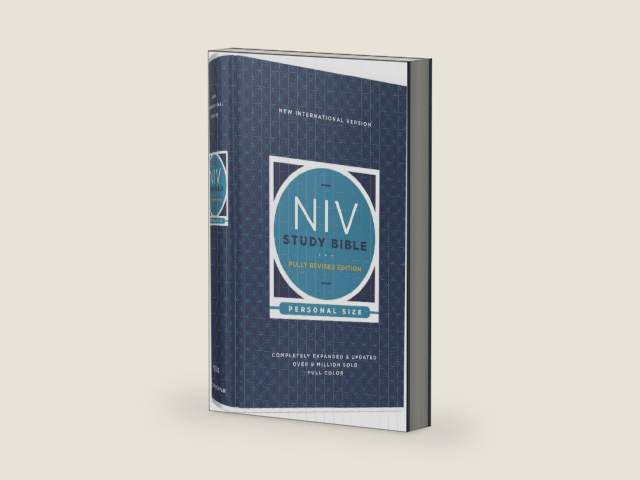 NIV Study Bible, Fully Revised Edition (Study Deeply. Believe Wholeheartedly.), Personal Size, Hardcover, Red Letter, Comfort Print by Zondervan | barcode:9780310449102 | source:'9780310449102-right-three-quarter.jpg