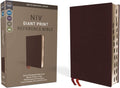 NIV, Reference Bible, Giant Print, Bonded Leather, Burgundy, Red Letter, Thumb Indexed, Comfort Print by Zondervan | barcode:9780310449492 | source:'9780310449492.jpg