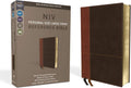 NIV, Personal Size Reference Bible, Large Print, Leathersoft, Tan/Brown, Red Letter, Comfort Print by Zondervan | barcode:9780310449720 | source:'9780310449720.jpg