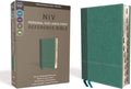 NIV, Personal Size Reference Bible, Large Print, Leathersoft, Teal, Red Letter, Thumb Indexed, Comfort Print by Zondervan | barcode:9780310449751 | source:'9780310449751.jpg