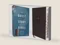 NIV, Quest Study Bible, Leathersoft, Black, Thumb Indexed, Comfort Print: The Only Q and A Study Bible by Zondervan | barcode:9780310450832 | source:'9780310450832-right-three-quarter.jpg