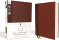 NASB, Journal the Word Reference Bible, Leathersoft over Board, Brown, Red Letter, 1995 Text, Comfort Print: Let Scripture Explain Scripture. Reflect on What You Learn. by Zondervan | barcode:9780310451204 | source:'9780310451204.jpg