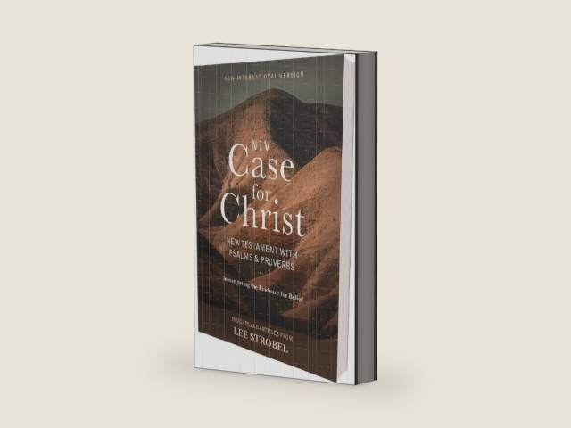 NIV, Case for Christ New Testament with Psalms and Proverbs, Pocket-Sized, Paperback, Comfort Print: Investigating the Evidence for Belief by Zondervan | barcode:9780310457503 | source:'9780310457503-right-three-quarter.jpg