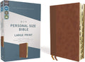 NIV, Personal Size Bible, Large Print, Leathersoft, Brown, Red Letter, Thumb Indexed, Comfort Print by Zondervan | barcode:9780310458821 | source:'9780310458821.jpg