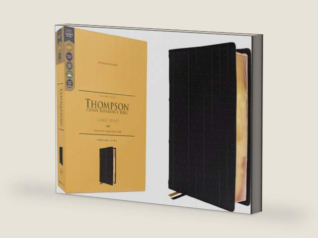 KJV, Thompson Chain-Reference Bible, Large Print, Genuine Leather, Cowhide, Black, Red Letter, Comfort Print by Zondervan | barcode:9780310459187 | source:'9780310459187-right-three-quarter.jpg