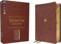 NKJV, Thompson Chain-Reference Bible, Large Print, Leathersoft, Brown, Red Letter, Comfort Print by Zondervan | barcode:9780310459347 | source:'9780310459347.jpg