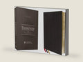 NKJV, Thompson Chain-Reference Bible, Premium Goatskin Leather, Black, Premier Collection, Black Letter, Art Gilded Edges, Comfort Print by Zondervan | barcode:9780310459477 | source:'9780310459477-right-three-quarter.jpg