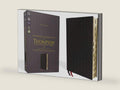 NASB, Thompson Chain-Reference Bible, Genuine Leather, Calfskin, Black, 1995 Text, Red Letter, Thumb Indexed, Comfort Print by Zondervan | barcode:9780310459668 | source:'9780310459668-right-three-quarter.jpg