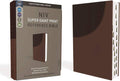 NIV, Super Giant Print Reference Bible (Font Size: 16.5-point), Leathersoft, Brown, Red Letter, Thumb Indexed, Comfort Print by Zondervan | barcode:9780310460619 | source:'9780310460619.jpg