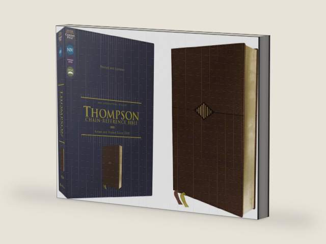 NIV, Thompson Chain-Reference Bible, Leathersoft, Brown, Red Letter, Comfort Print by Zondervan | barcode:9780310460671 | source:'9780310460671-right-three-quarter.jpg
