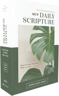 NIV, Daily Scripture, Super Giant Print, Paperback, White/Green, Comfort Print: 365 Days to Read Through the Whole Bible in a Year by Zondervan | barcode:9780310460695 | source:'9780310460695.jpg
